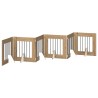 Porte de chien pliable avec supports 6 pcs Chêne artisanal 643138643138