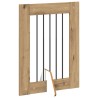 Porte de chien pliable avec supports 6 pcs Chêne artisanal 643139643139