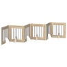 Porte de chien pliable avec supports 6 pcs Chêne Sonoma 362 cm 643140643140