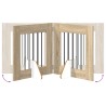 Porte de chien pliable avec supports 6 pcs Chêne Sonoma 362 cm 643140643140