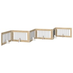Porte de chien pliable avec supports 6 pcs Chêne Sonoma 602 cm 643142643142