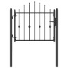 Porte de Clôture HORST 100 x 75 cm métal Noir Verrouillable 643144643144