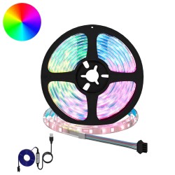 Bande LED 12 pcs Noir et Transparent 2300 mm 643145643145