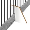 Porte de chien pliable avec supports 4 pcs Sonoma gris 401 cm 643147643147