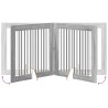 Porte de chien pliable avec supports 4 pcs Sonoma gris 401 cm 643147643147