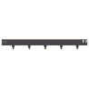 Bordure de Pelouse 50 pcs 100 x 12 cm Acier Noir 643152643152