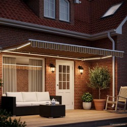 Cadre de store manuel avec LEDs 4,5 × 3,5 m 643162643162