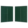 Mur de tente de fête 2 pcs Vert 200 x 195 cm PE et acier 643173643173