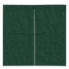 Mur de tente de fête 2 pcs Vert 200 x 195 cm PE et acier 643173643173