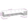 Salon de jardin avec coussins 6 pcs beige résine tressée 643174643174