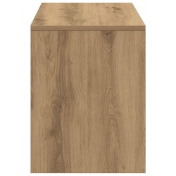 Tabouret de toilette chêne artisanal 70x35x45cm bois ingénierie 643183643183