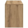 Tabouret de toilette chêne artisanal 70x35x45cm bois ingénierie 643183643183
