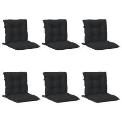 Ensemble de coussins pour chaise à dossier bas 6 pcs 643184643184