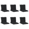 Ensemble de coussins pour chaise à dossier bas 6 pcs 643184643184