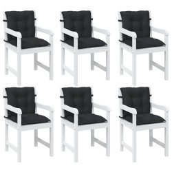 Ensemble de coussins pour chaise à dossier bas 6 pcs 643184643184