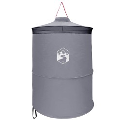 Tente de toilettes pop-up avec corde suspendue Gris et orange 643195643195