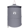 Tente de toilettes pop-up avec corde suspendue Gris et orange 643195643195