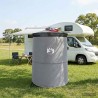 Tente de toilettes pop-up avec corde suspendue Gris et orange 643195643195