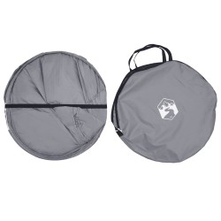 Tente de toilettes pop-up avec corde suspendue Gris et orange 643195643195