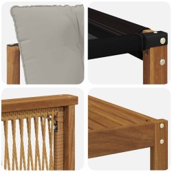 Ensemble de canapés d'extérieur 7 pcs Naturel et gris clair 643199643199