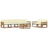 Ensemble de canapés d'extérieur 7 pcs Naturel et Crème 643200643200