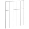 Panneau de clôture de jardin 24 pcs Acier galvanisé Argenté 643203643203