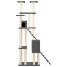 Arbre à chat avec griffoirs en sisal Gris foncé 190 cm 643206643206