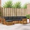 Ensemble de canapé d'angle 6 pcs Naturel et Anthracite 643213643213