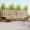 Ensemble de canapés d'extérieur 7 pcs Naturel et Beige 643215643215