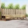 Ensemble de canapés d'extérieur 7 pcs Naturel et Beige 643216643216