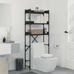 Étagère pour machine à laver Chêne noir 67 x 25 x 163 cm 643219643219