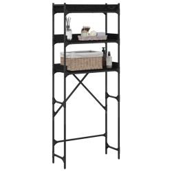 Étagère pour machine à laver Chêne noir 67 x 25 x 163 cm 643219643219