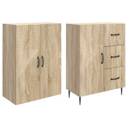 Ensemble de Meubles 2 pcs Chêne Sonoma 66 x 34,5 x 89,5 cm 643220643220