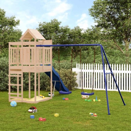 Aire de jeux d'extérieur bois de pin massif 643228643228