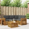Ensemble de canapés d'extérieur 5 pcs Naturel et Anthracite 643230643230