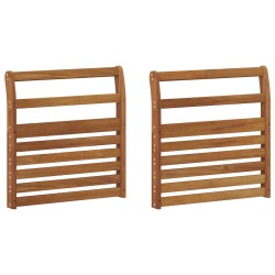 Accoudoir 2 pcs Naturel 58,5 x 8 x 60 cm Bois d'Acacia Massif 643231643231