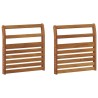 Accoudoir 2 pcs Naturel 58,5 x 8 x 60 cm Bois d'Acacia Massif 643231643231