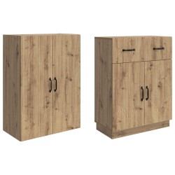 Ensemble de Meubles 2 pc Chêne artisanal Bois d'ingénierie 643232643232