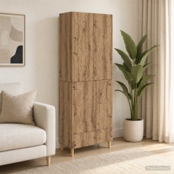 Ensemble de Meubles 2 pc Chêne artisanal Bois d'ingénierie 643234643234