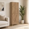 Ensemble de Meubles 2 pc Chêne artisanal Bois d'ingénierie 643234643234