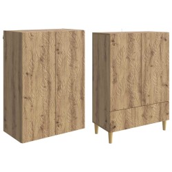 Ensemble de Meubles 2 pc Chêne artisanal Bois d'ingénierie 643234643234