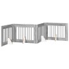 Porte de chien pliable avec supports 4 pcs Sonoma gris 321 cm 643247643247