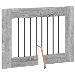 Porte de chien pliable avec supports 4 pcs Sonoma gris 321 cm 643247643247