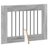 Porte de chien pliable avec supports 4 pcs Sonoma gris 321 cm 643247643247