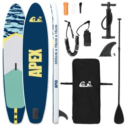 Planche de Paddle Gonflable APEX 305 x 76 x 15 cm Bleu pour 643248643248