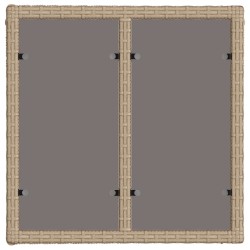 Table de Jardin Beige et Noir 55 x 55 x 37 cm 643251643251
