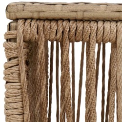 Table de Jardin Beige et Noir 55 x 55 x 37 cm 643251643251