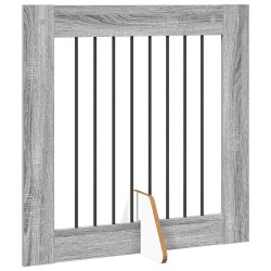 Porte de chien pliable avec supports 4 pcs Sonoma gris 321 cm 643252643252