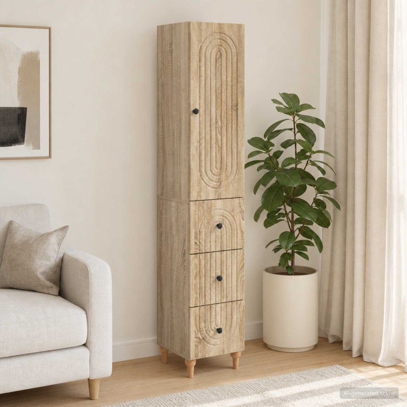 Ensemble de Meubles 2 pcs 33 x 34,5 x 90 cm Bois d'ingénierie 643270643270