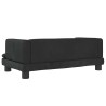 Lit pour chien noir 80x45x30 cm velours 643272643272